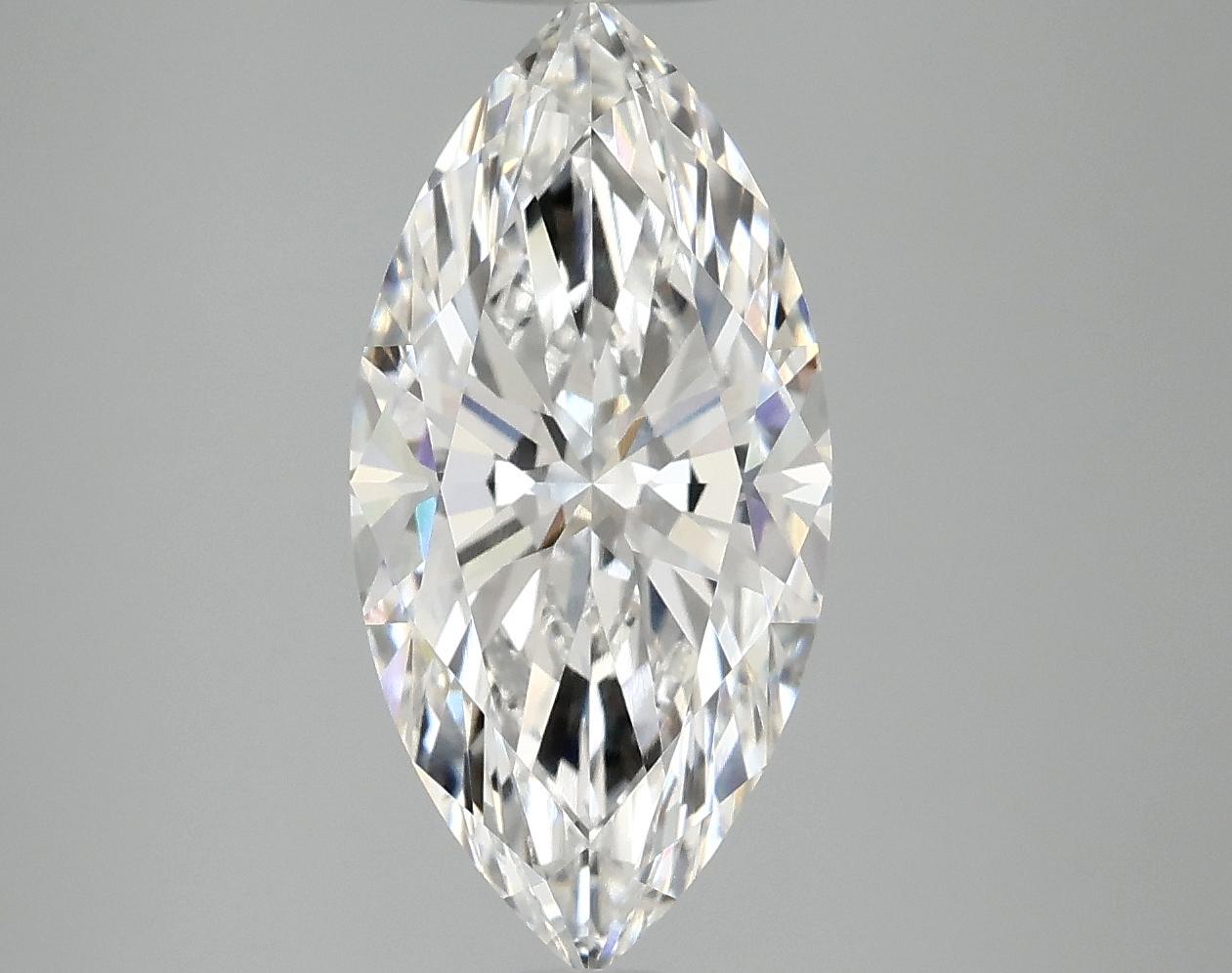 3.03 Carat Marquise Shaped Excellent Cut VVS2 IGI Certified Lab Grown Diamond