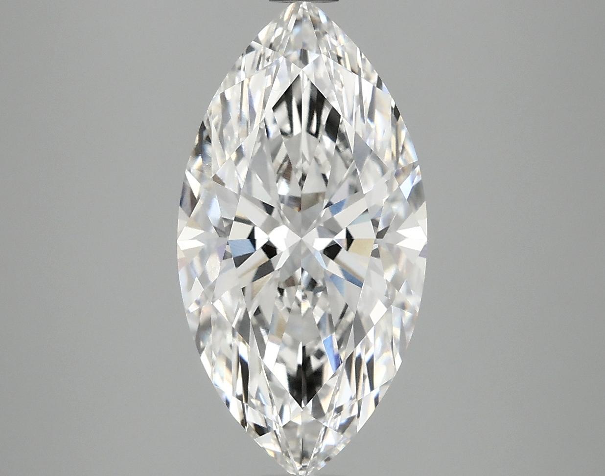 3.09 Carat Marquise Shaped Ideal Cut VVS2 IGI Certified Lab Grown Diamond