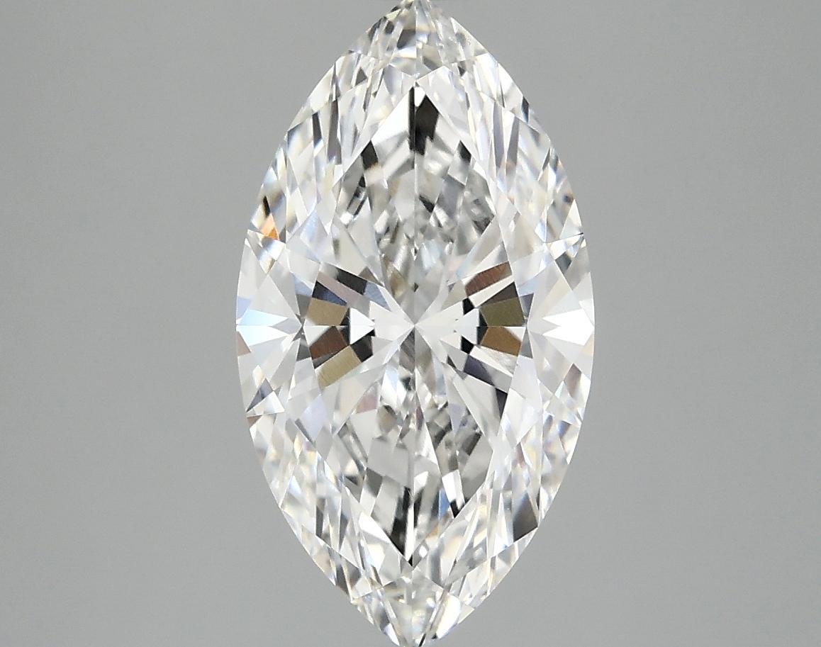 2.8 Carat Marquise Shaped Excellent Cut VVS2 IGI Certified Lab Grown Diamond