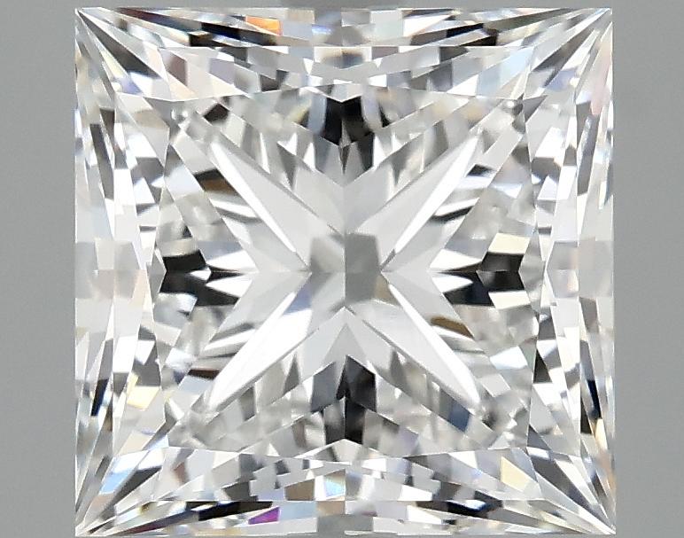 4.62 Carat Princess Shaped Ideal Cut VVS2 IGI Certified Lab Grown Diamond
