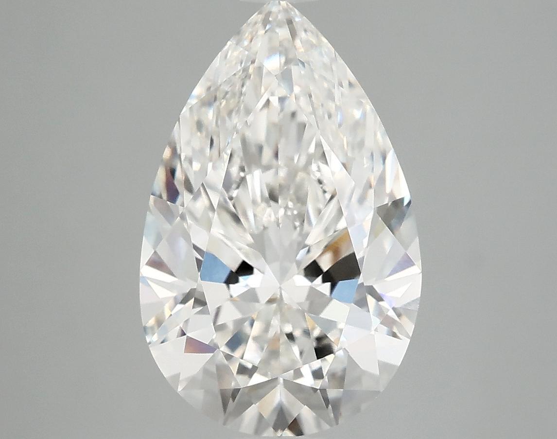3.81 Carat Pear Shaped Ideal Cut VVS2 IGI Certified Lab Grown Diamond