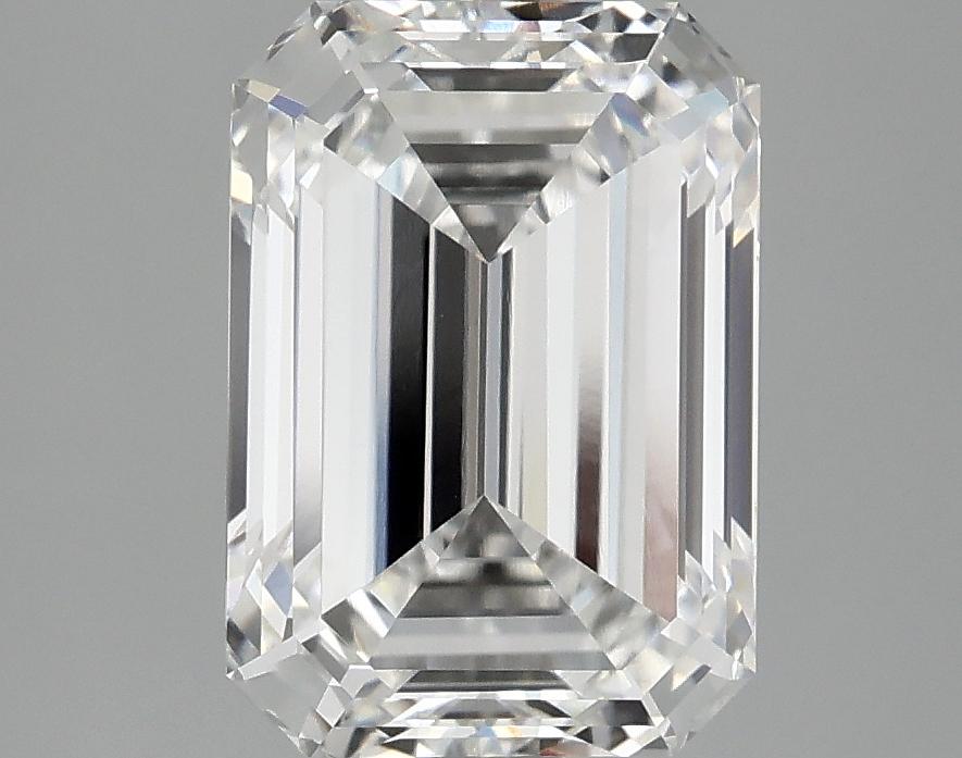 2.87 Carat Emerald Shaped Ideal Cut VVS2 IGI Certified Lab Grown Diamond
