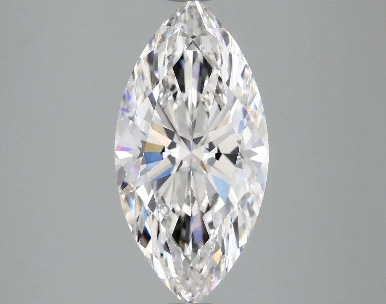 3.01 Carat Marquise Shaped Ideal Cut VVS2 IGI Certified Lab Grown Diamond