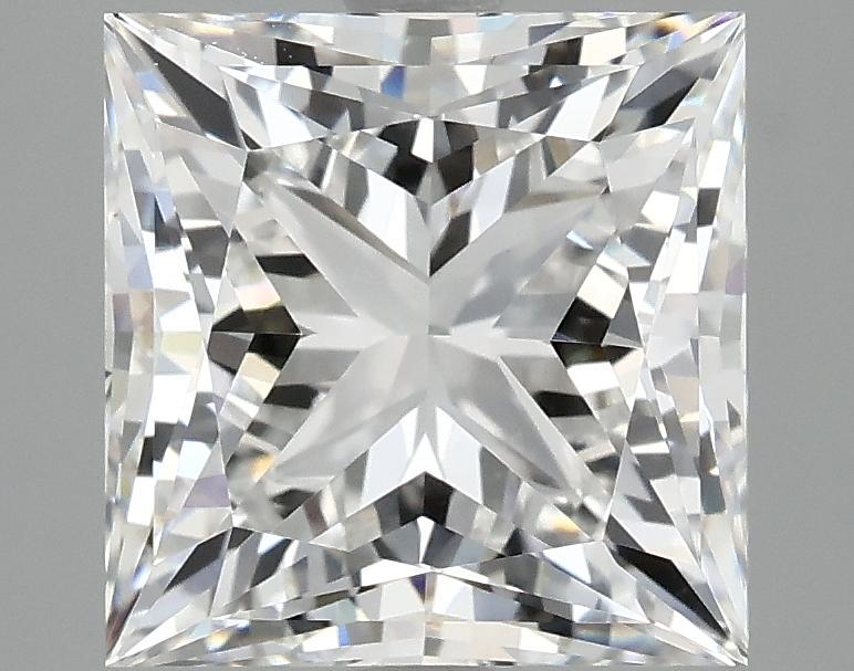 4.25 Carat Princess Shaped Ideal Cut VVS2 IGI Certified Lab Grown Diamond