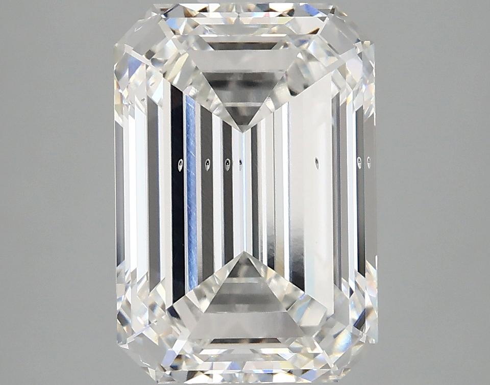 3.82 Carat Emerald Shaped Ideal Cut SI1 IGI Certified Lab Grown Diamond