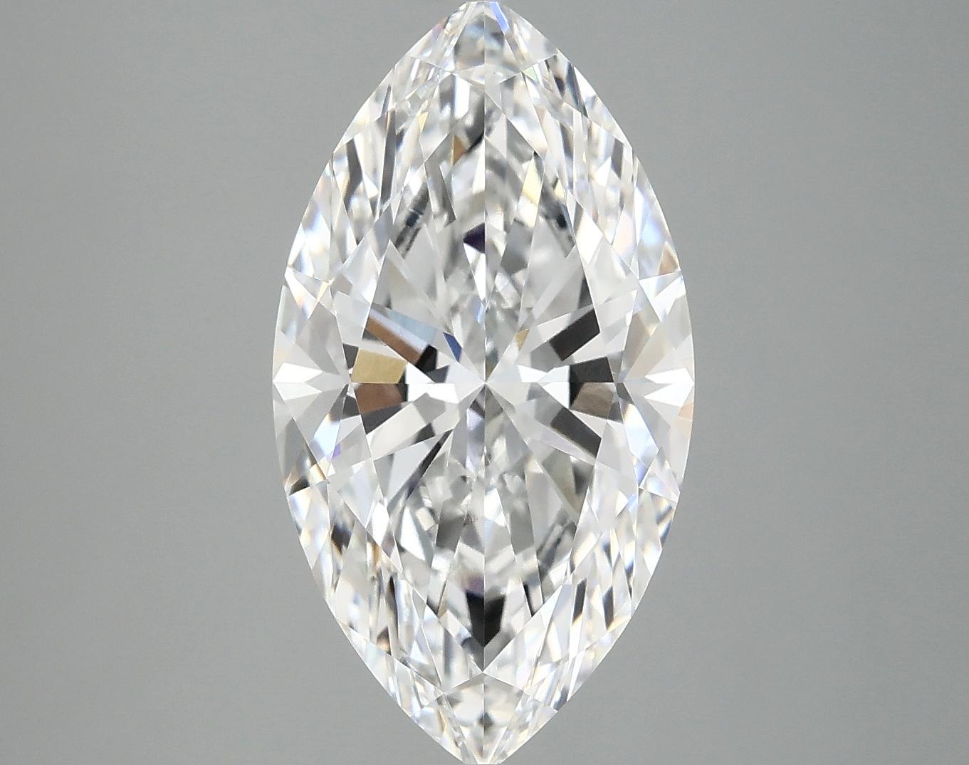 4.02 Carat Marquise Shaped Excellent Cut VVS2 IGI Certified Lab Grown Diamond