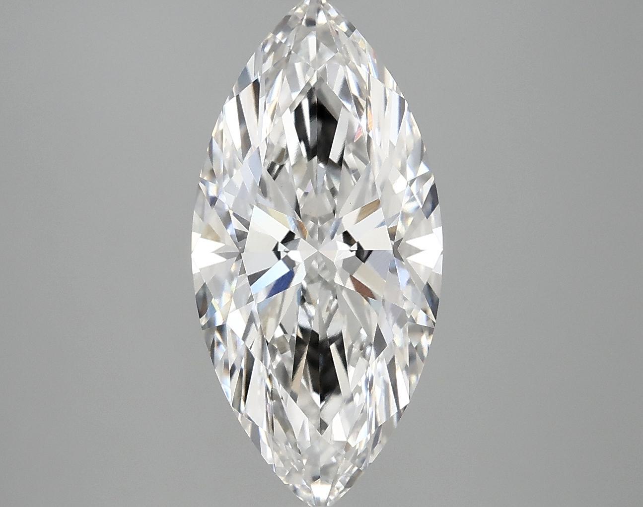 3.08 Carat Marquise Shaped Excellent Cut VVS2 IGI Certified Lab Grown Diamond