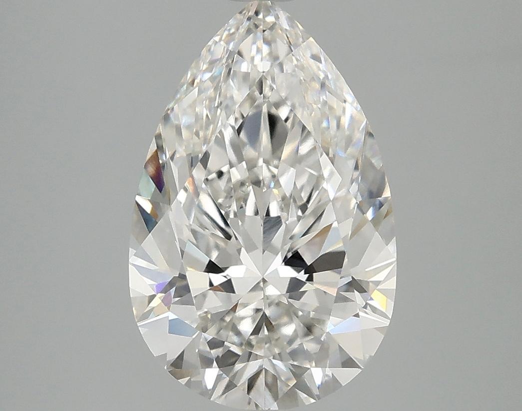 3.09 Carat Pear Shaped Ideal Cut VVS2 IGI Certified Lab Grown Diamond