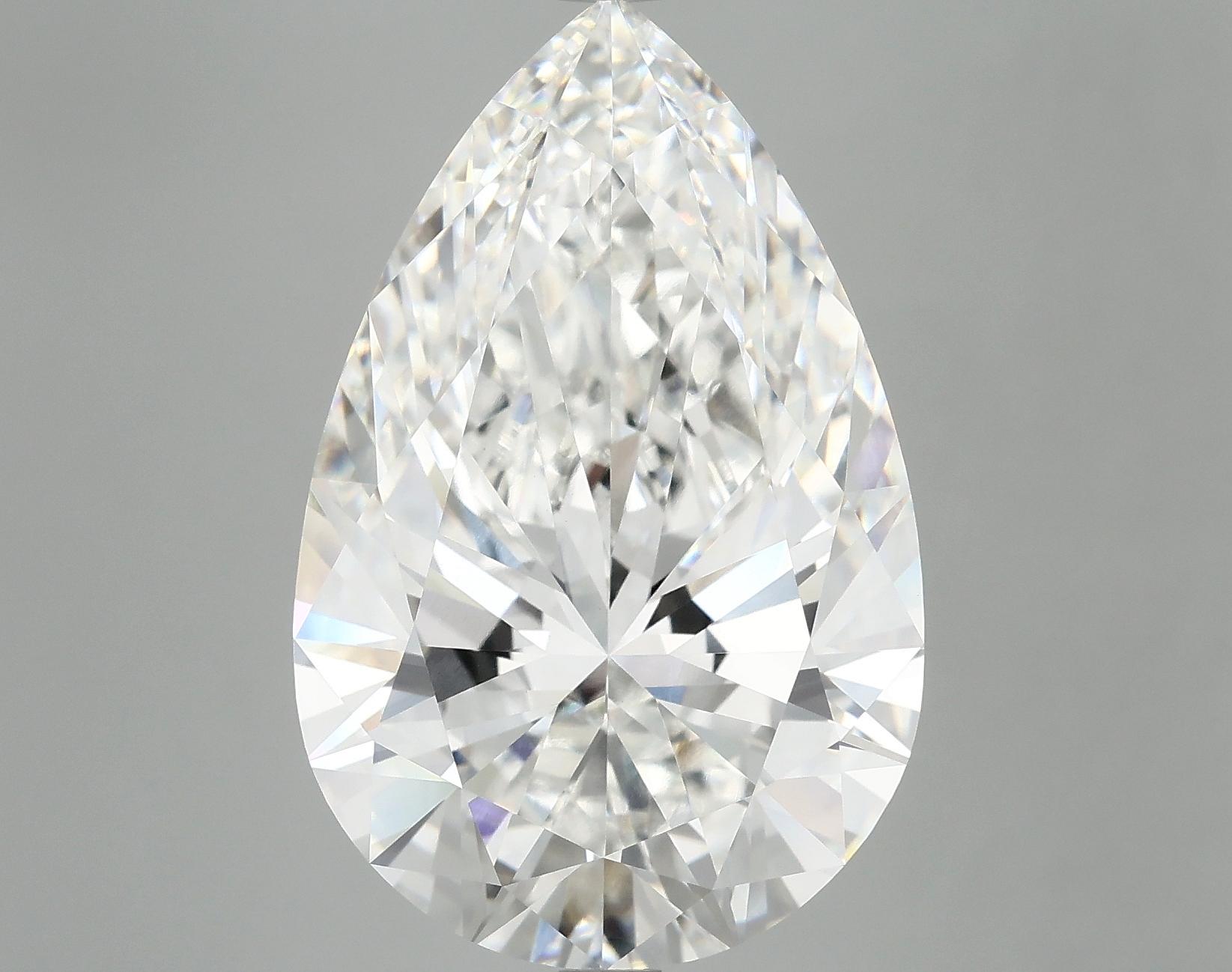 10.6 Carat Pear Shaped Ideal Cut VVS2 IGI Certified Lab Grown Diamond