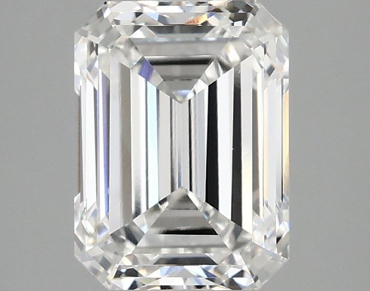 2.5 Carat Emerald Shaped Excellent Cut VVS2 IGI Certified Lab Grown Diamond