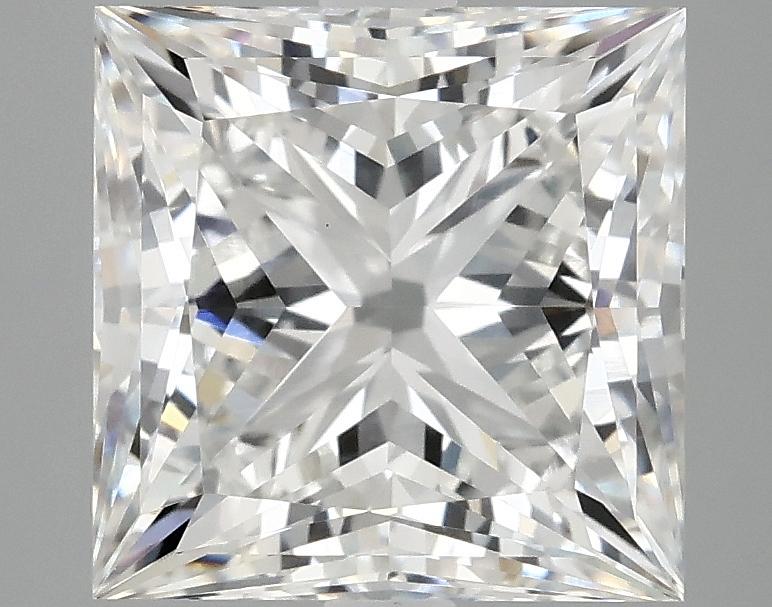4.09 Carat Princess Shaped Ideal Cut VVS2 IGI Certified Lab Grown Diamond
