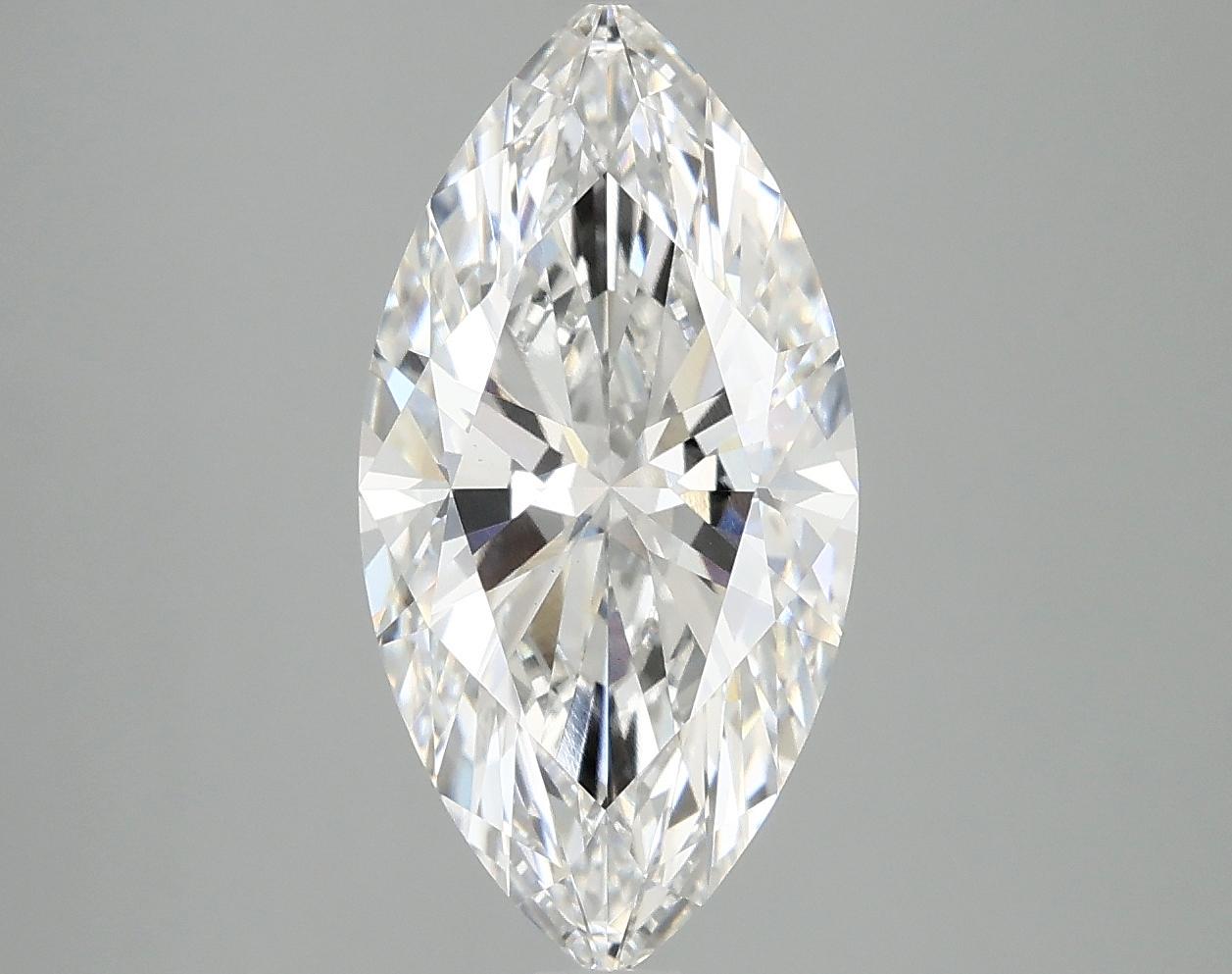 3.07 Carat Marquise Shaped Ideal Cut VVS2 IGI Certified Lab Grown Diamond