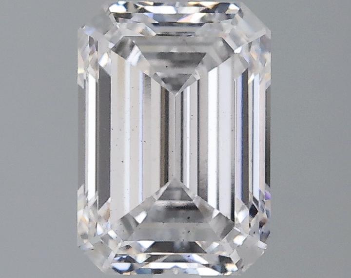 2.02 Carat Emerald Shaped Ideal Cut SI1 IGI Certified Lab Grown Diamond