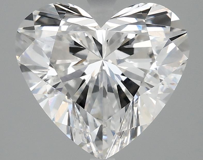 2.97 Carat Heart Shaped Ideal Cut VVS2 IGI Certified Lab Grown Diamond