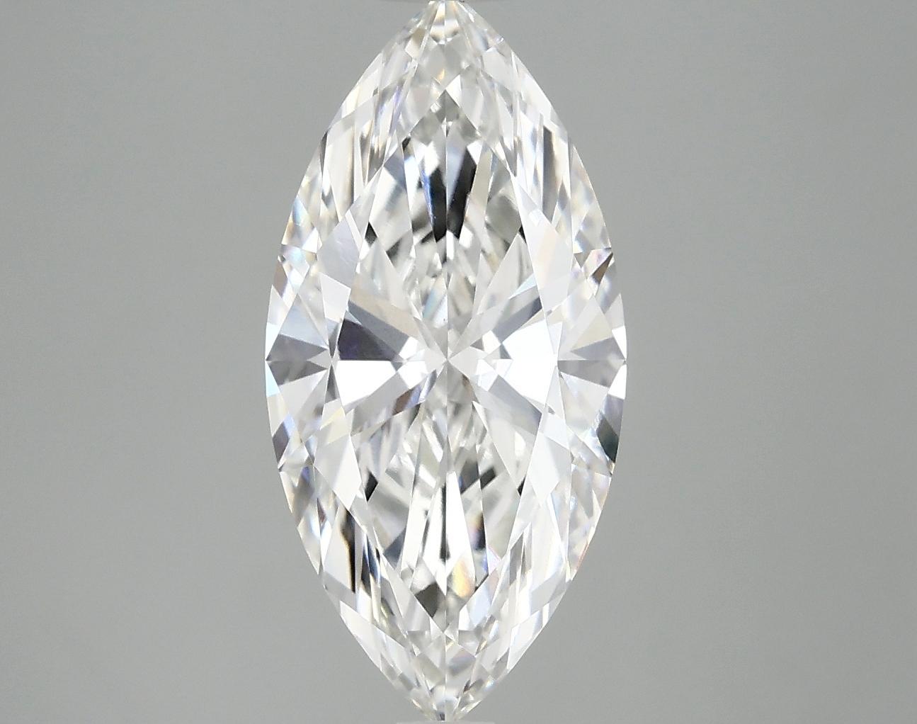3.02 Carat Marquise Shaped Excellent Cut VVS2 IGI Certified Lab Grown Diamond