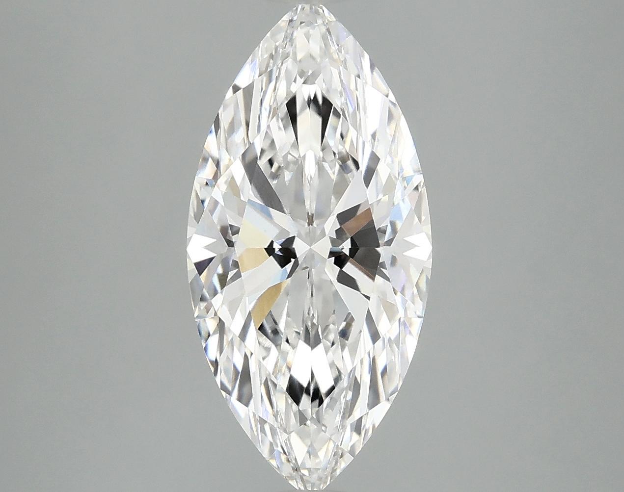 3.09 Carat Marquise Shaped Excellent Cut VVS2 IGI Certified Lab Grown Diamond