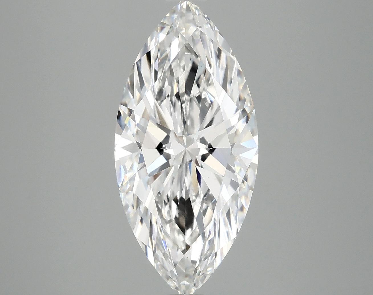 3.08 Carat Marquise Shaped Excellent Cut VS1 IGI Certified Lab Grown Diamond