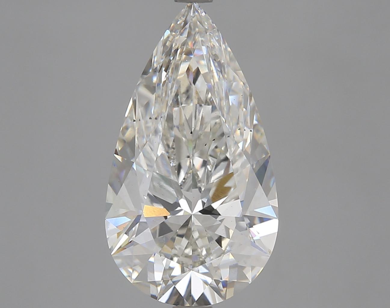 5.09 Carat Pear Shaped Excellent Cut SI1 IGI Certified Lab Grown Diamond