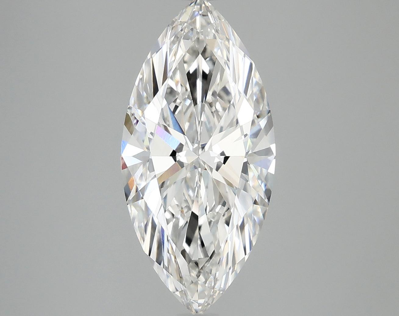 3.03 Carat Marquise Shaped Excellent Cut VVS2 IGI Certified Lab Grown Diamond