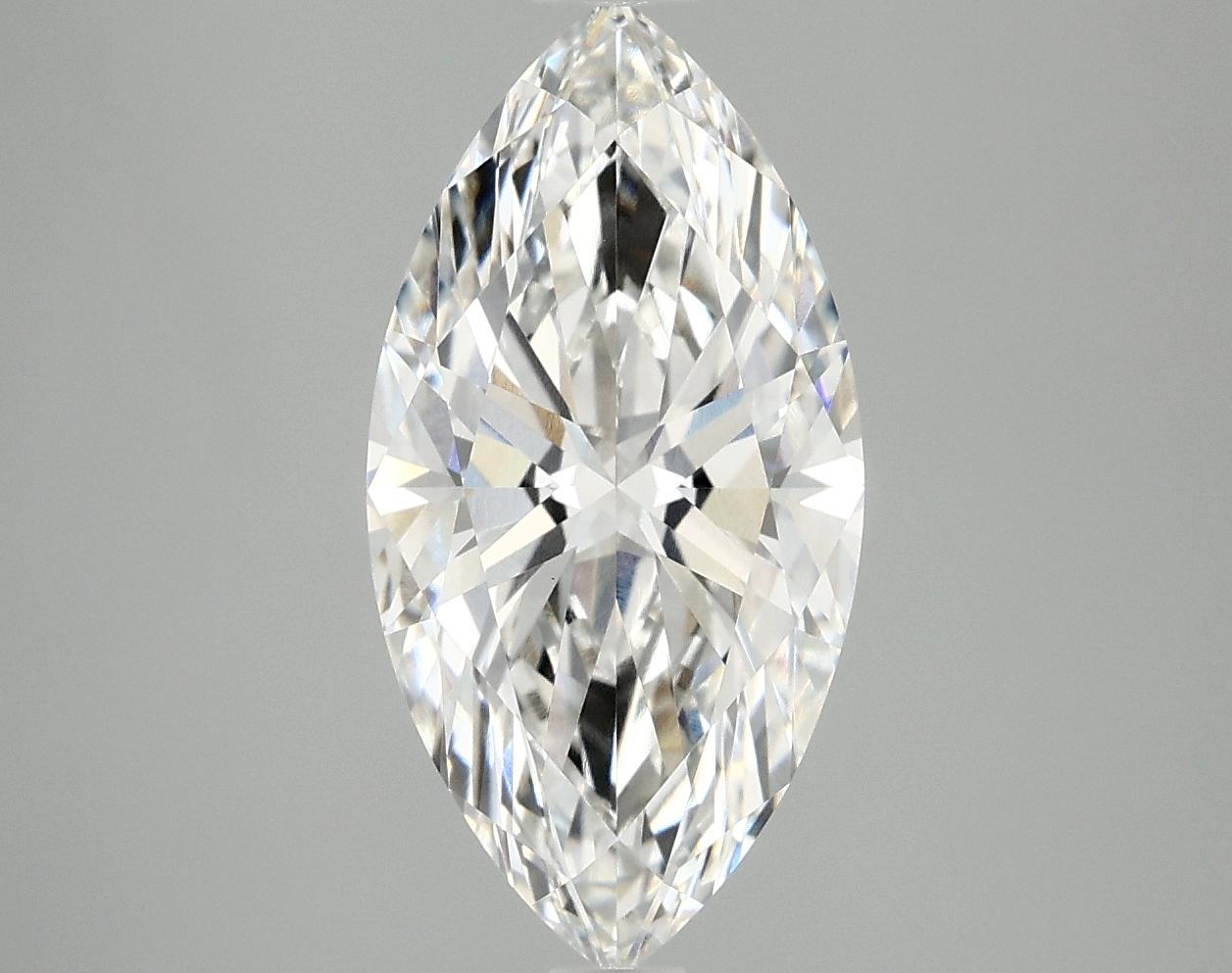 3.09 Carat Marquise Shaped Ideal Cut VVS2 IGI Certified Lab Grown Diamond