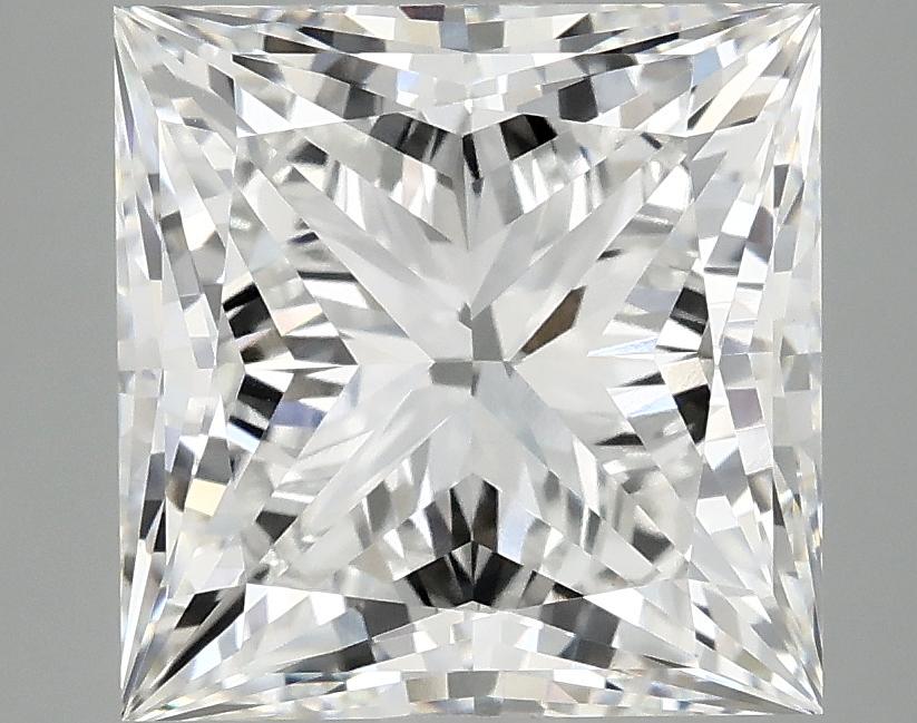 5.07 Carat Princess Shaped Ideal Cut VVS2 IGI Certified Lab Grown Diamond