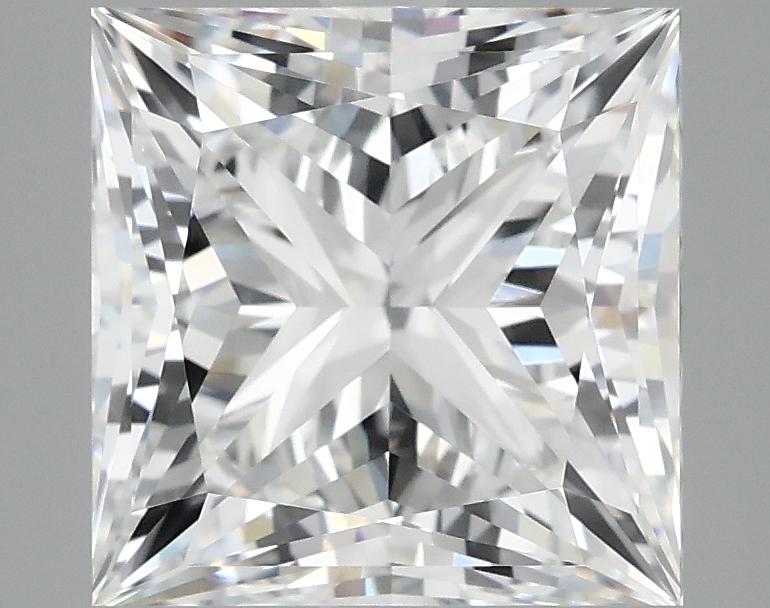4.07 Carat Princess Shaped Ideal Cut VVS2 IGI Certified Lab Grown Diamond