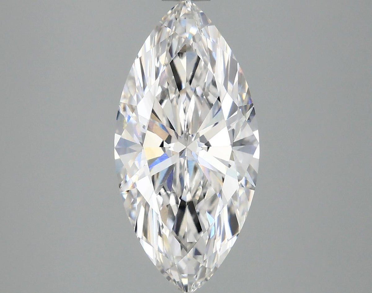 3.07 Carat Marquise Shaped Excellent Cut VVS2 IGI Certified Lab Grown Diamond
