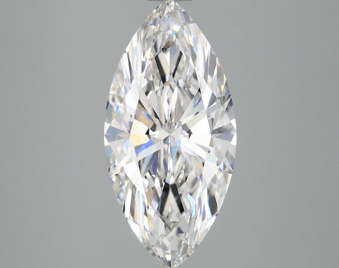 3.07 Carat Marquise Shaped Excellent Cut VVS2 IGI Certified Lab Grown Diamond