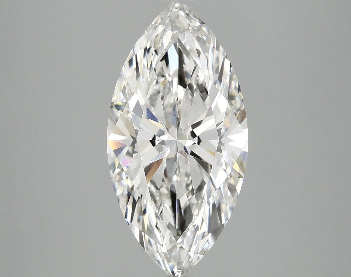 3.08 Carat Marquise Shaped Ideal Cut VVS2 IGI Certified Lab Grown Diamond