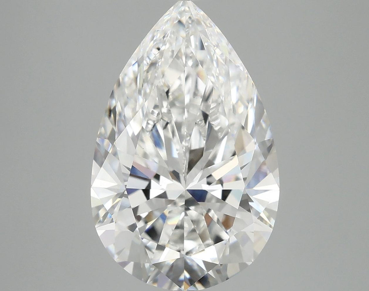4.9 Carat Pear Shaped Ideal Cut VVS2 IGI Certified Lab Grown Diamond
