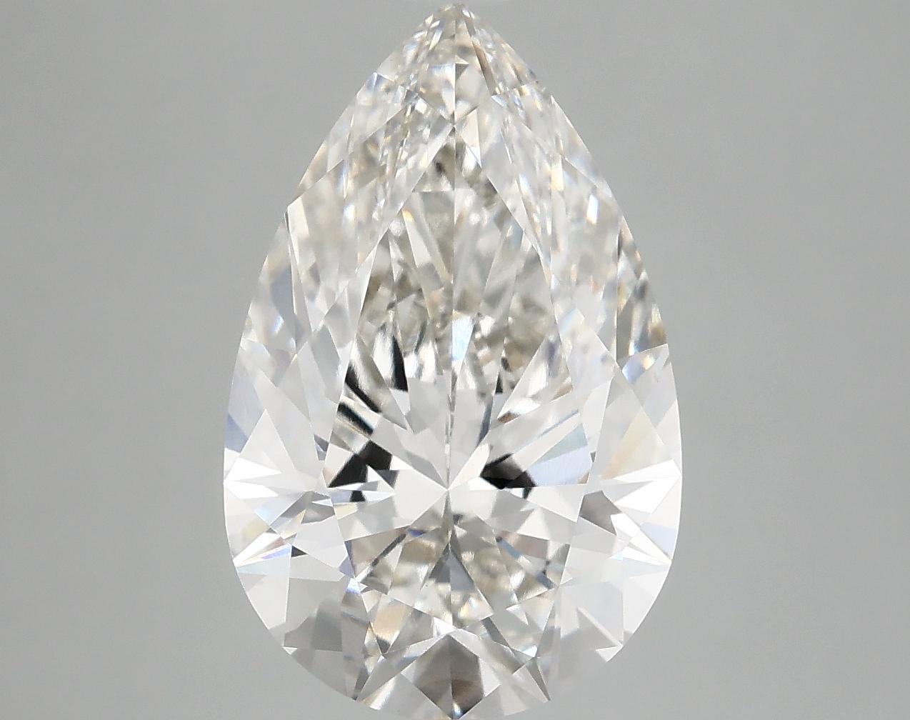 5.09 Carat Pear Shaped Ideal Cut VVS2 IGI Certified Lab Grown Diamond