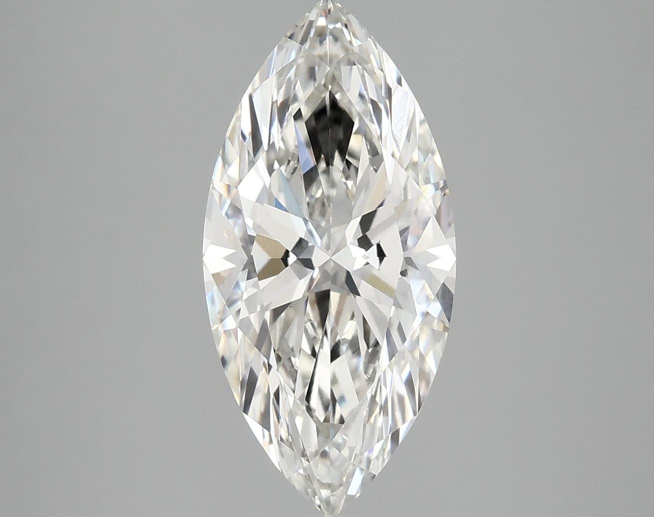 3.1 Carat Marquise Shaped Excellent Cut VVS2 IGI Certified Lab Grown Diamond