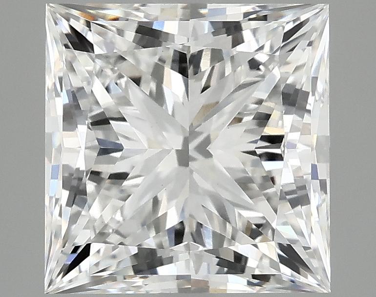4.08 Carat Princess Shaped Ideal Cut VVS2 IGI Certified Lab Grown Diamond