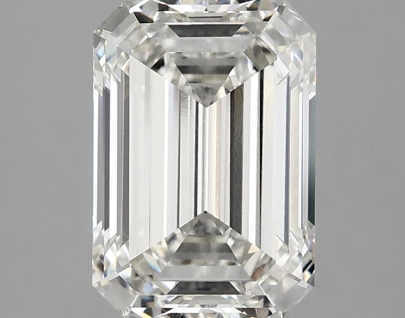 2.56 Carat Emerald Shaped Ideal Cut VVS2 IGI Certified Lab Grown Diamond