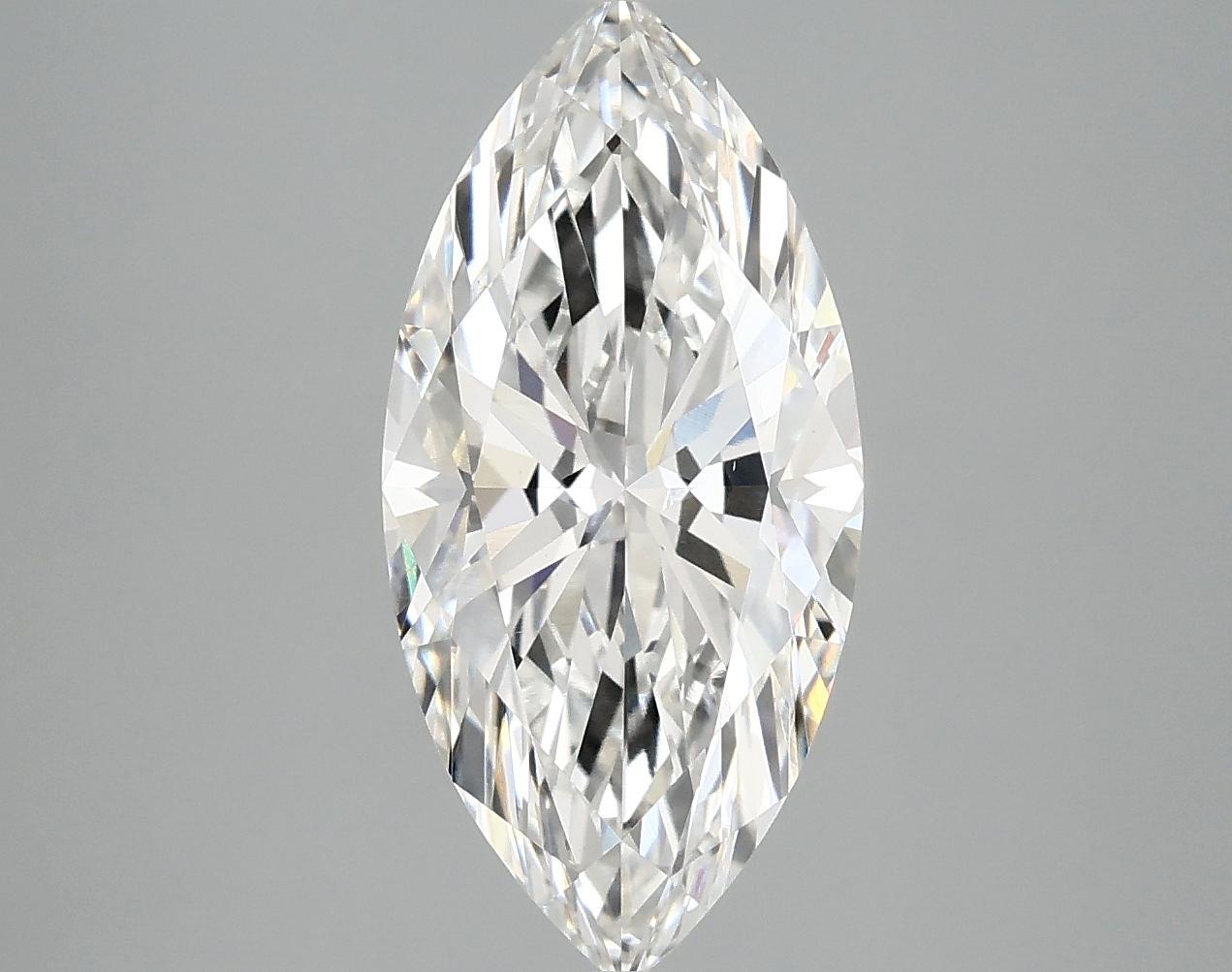 3.03 Carat Marquise Shaped Excellent Cut VVS2 IGI Certified Lab Grown Diamond
