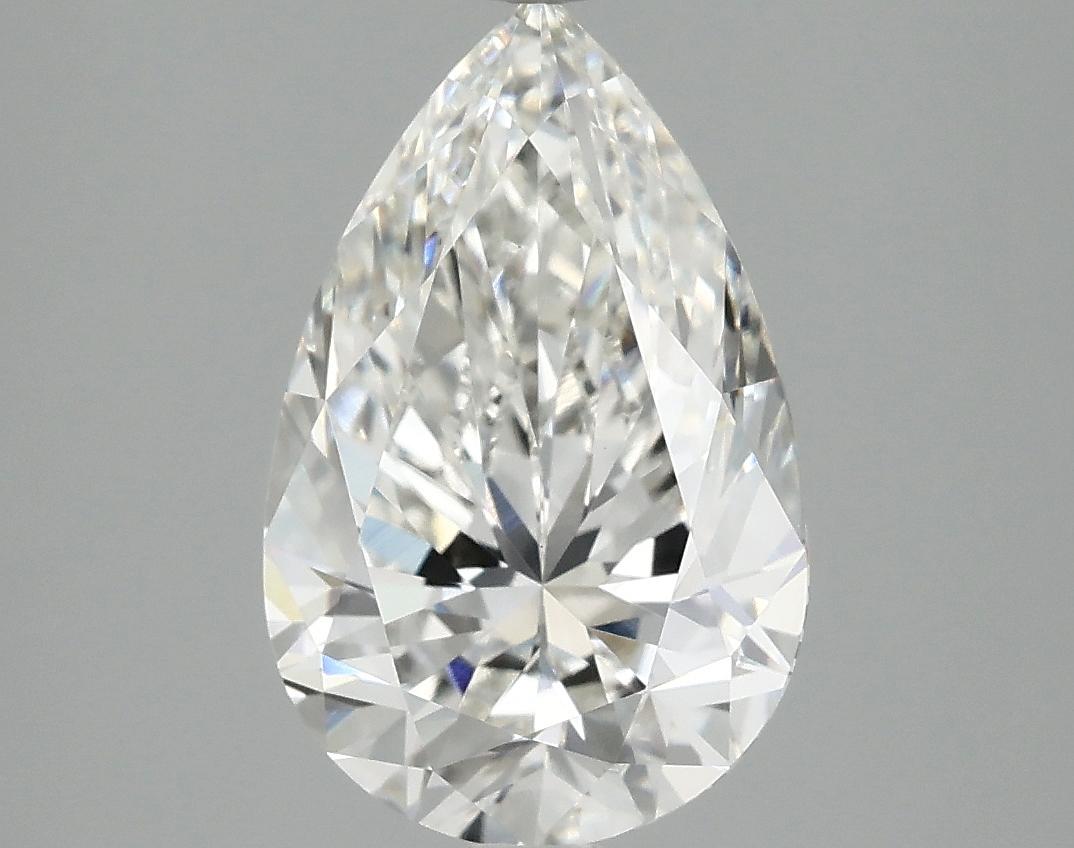 2.97 Carat Pear Shaped Ideal Cut VVS2 IGI Certified Lab Grown Diamond