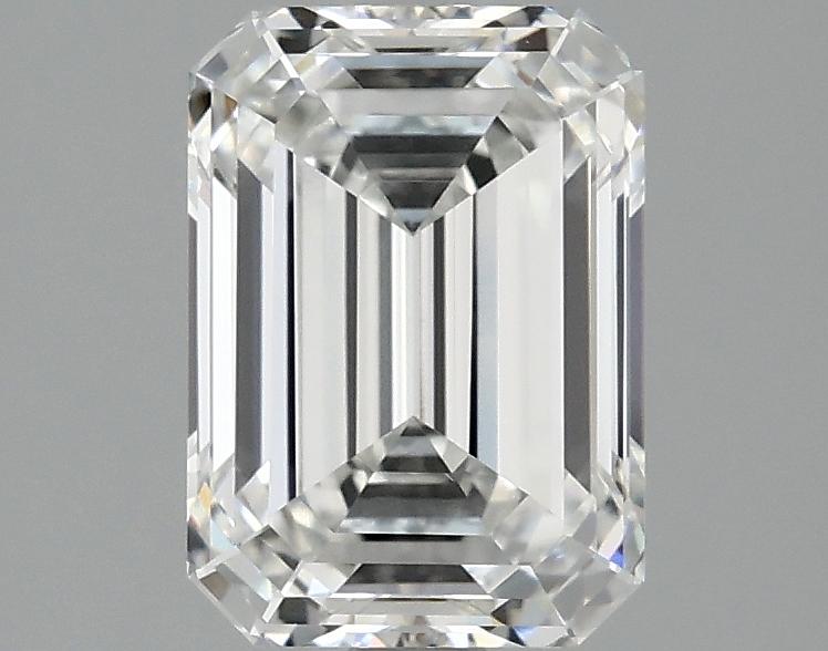 2.07 Carat Emerald Shaped Ideal Cut VVS2 IGI Certified Lab Grown Diamond