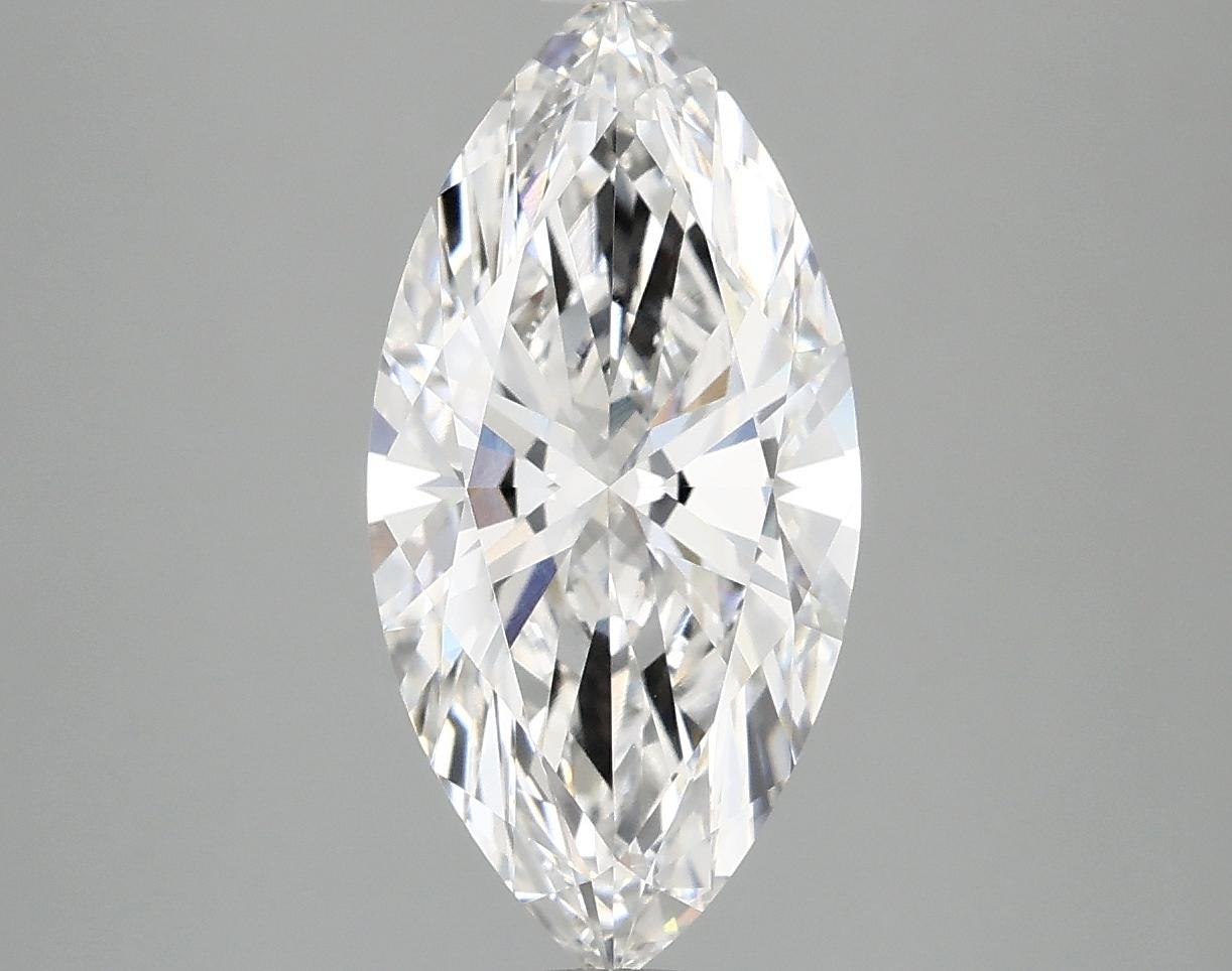2.53 Carat Marquise Shaped Ideal Cut VVS2 IGI Certified Lab Grown Diamond