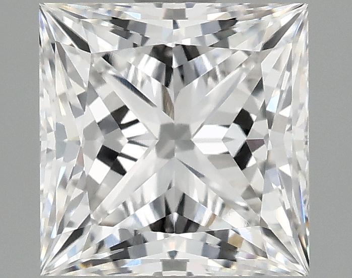 2.07 Carat Princess Shaped Ideal Cut VVS2 IGI Certified Lab Grown Diamond
