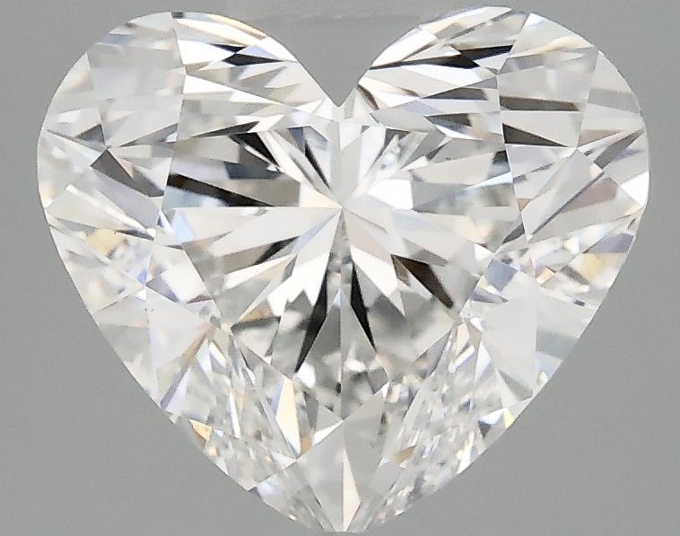 2.96 Carat Heart Shaped Ideal Cut VVS2 IGI Certified Lab Grown Diamond