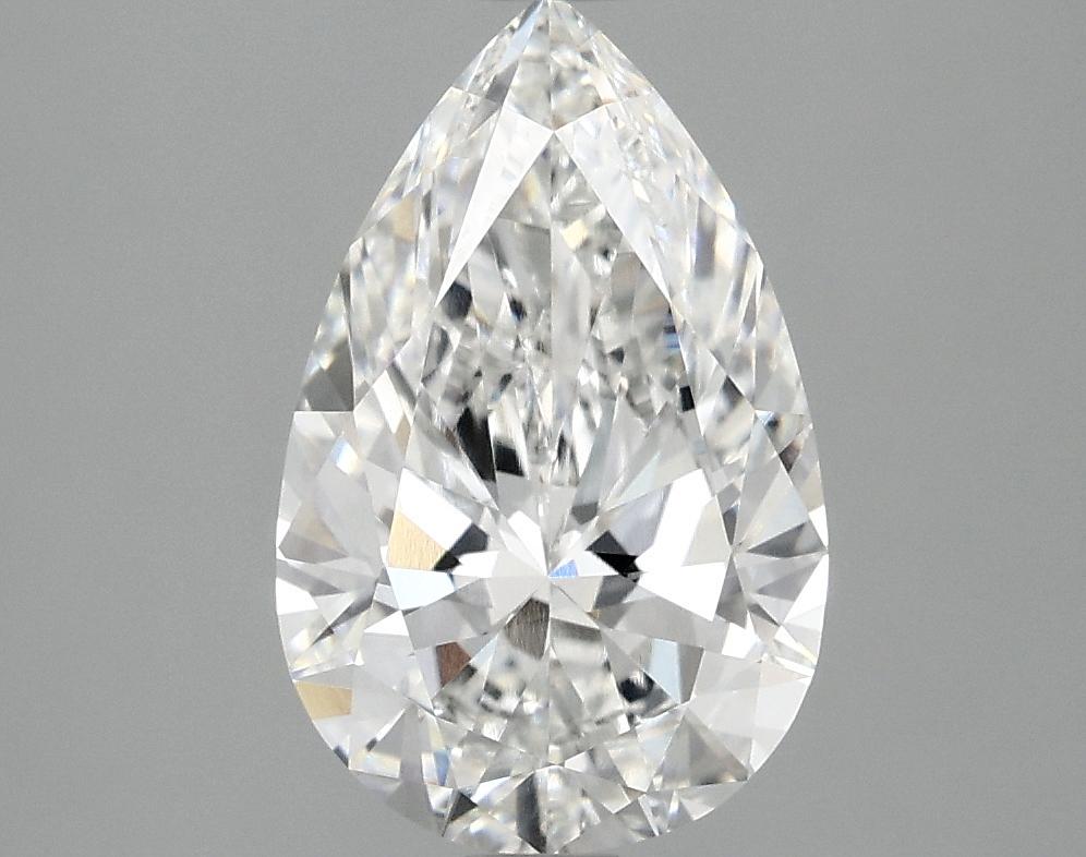 2.5 Carat Pear Shaped Ideal Cut VVS2 IGI Certified Lab Grown Diamond