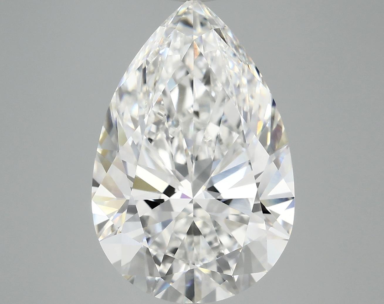 6.03 Carat Pear Shaped Excellent Cut VVS2 IGI Certified Lab Grown Diamond