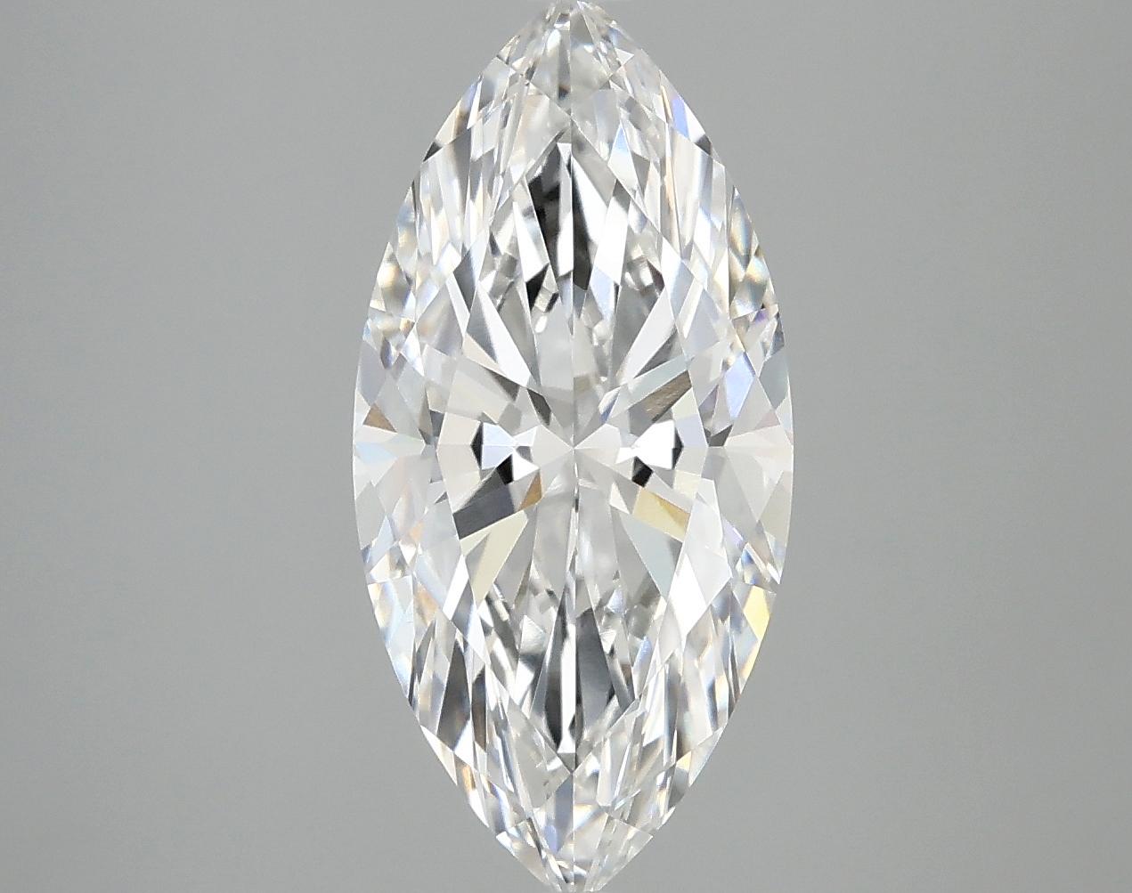 3.06 Carat Marquise Shaped Excellent Cut VVS2 IGI Certified Lab Grown Diamond