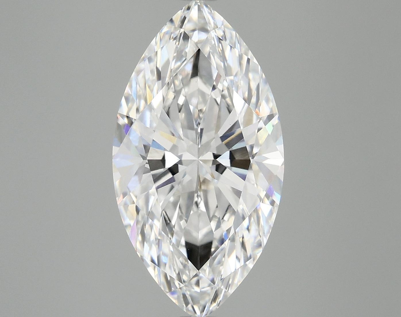 4.89 Carat Marquise Shaped Excellent Cut VVS2 IGI Certified Lab Grown Diamond