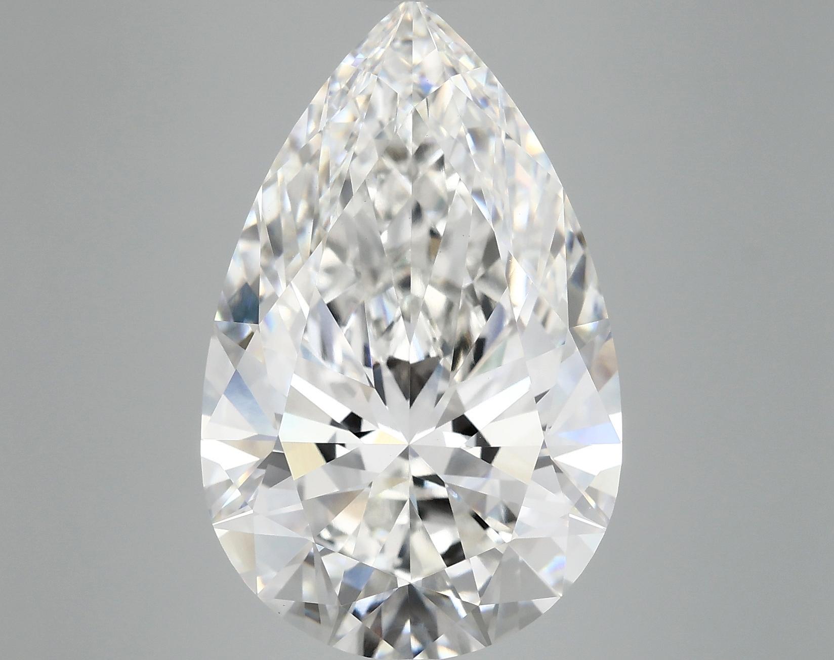 10.2 Carat Pear Shaped Ideal Cut VVS2 IGI Certified Lab Grown Diamond
