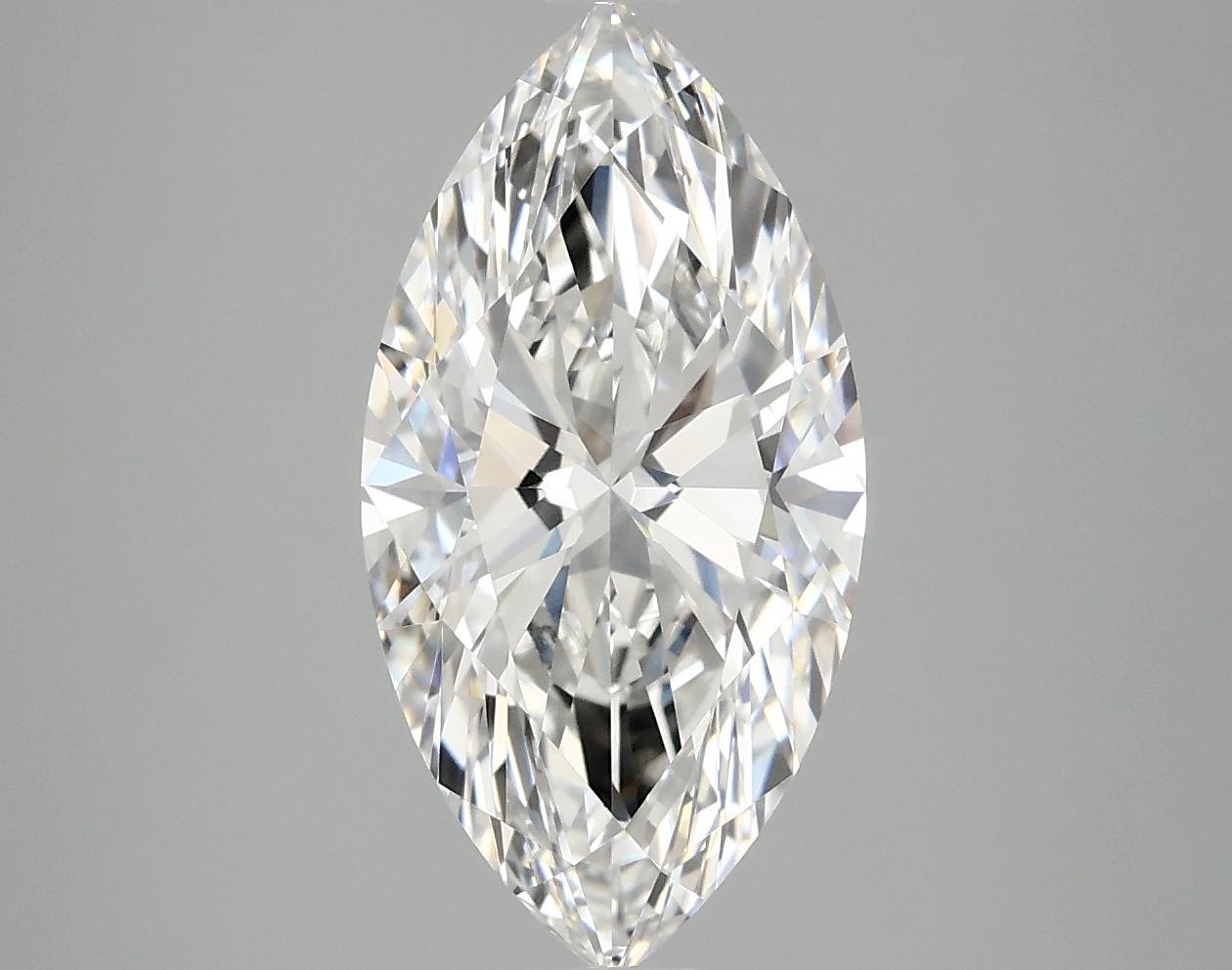 3.08 Carat Marquise Shaped Ideal Cut VVS2 IGI Certified Lab Grown Diamond