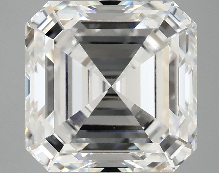 6.08 Carat Asscher Shaped Ideal Cut VVS2 IGI Certified Lab Grown Diamond