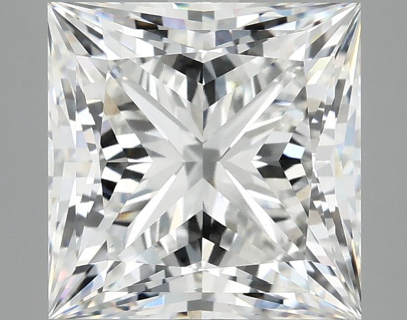 5.09 Carat Princess Shaped Ideal Cut VVS2 IGI Certified Lab Grown Diamond