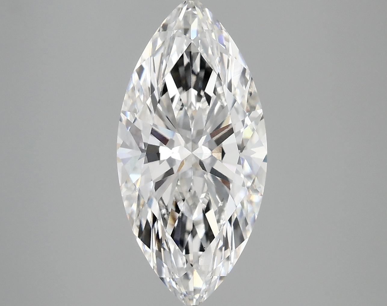 3.07 Carat Marquise Shaped Excellent Cut VVS2 IGI Certified Lab Grown Diamond