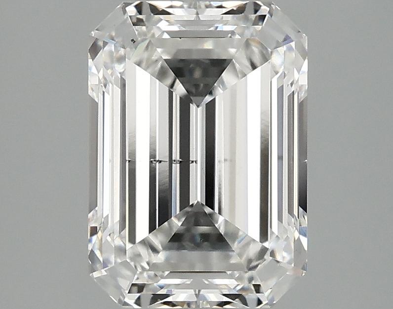 2.49 Carat Emerald Shaped Ideal Cut SI1 IGI Certified Lab Grown Diamond